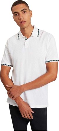 Ted Baker Jacquard-poloshirt met korte mouwen voor heren (Wit)