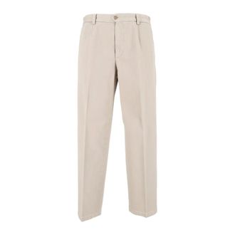 BRIGLIA 1949 Heren, Broeken, Beige, Maat: S