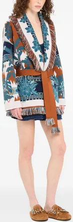 Alanui Womens Island Soul Wool Cardigan