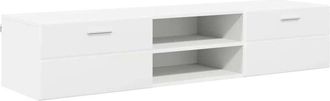 vidaXL Wooden Cabinet White 150 x 39 x 30 cm Engineered Wood vidaXL