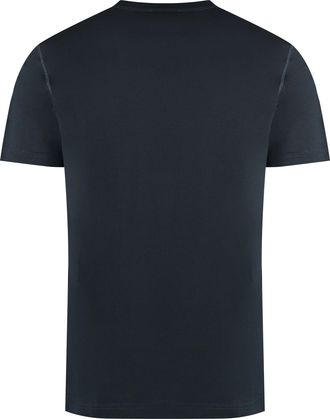 Dolce & Gabbana Mens Cotton Crew-Neck T-Shirt Blue T-Shirts And Polos