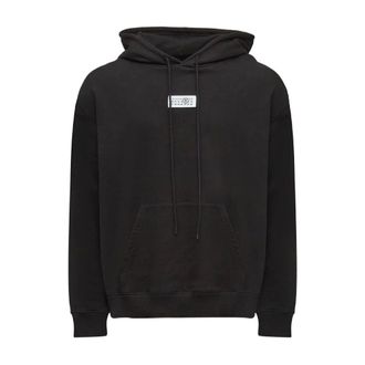 Maison Margiela Hoodies, male, Black, S, Stylish Sweatshirt Nero Aw25