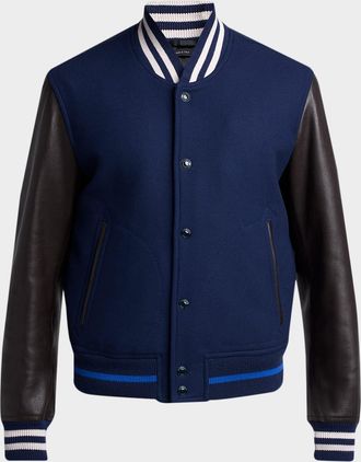 Tom Ford Mens Varsity Bomber Jacket