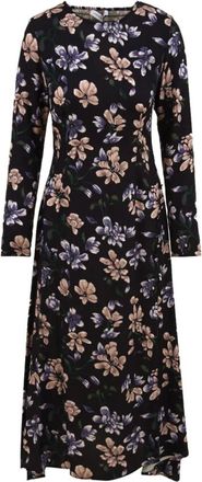 Mar De Margaritas Lucilla Midi Jurk - Dames - Casual kleedjes - Zwart - XS - Kleedjes