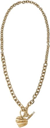 Chlo&eacute; Accessoires, Dames, Geel, ONE Size, Harte Halsketting met Plooi
