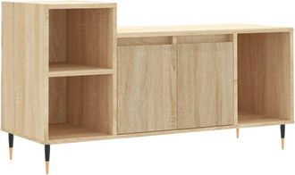 vidaXL Vidaxl - Mueble para tv madera contrachapada roble Sonoma 100x35x55 cm