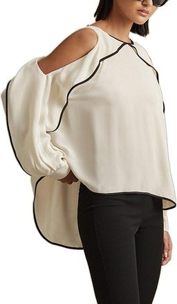 Reiss Daria Ruffle Cold Shoulder Top