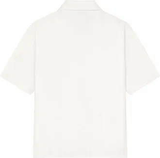 Courr&egrave;ges Logo-Embroidered Oversize Polo Shirt - White