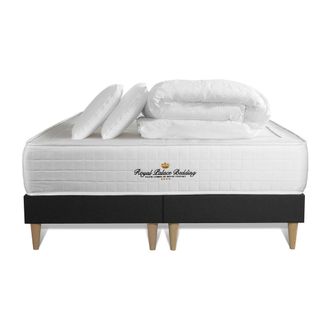 Royal Palace Bedding Pack Colch&oacute;n Negro Muelles Y Viscoel&aacute;stica 180 X 200