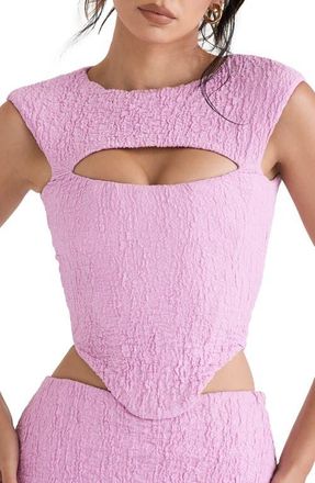 House of CB Paola Corset Top in Pink at Nordstrom, Size Small