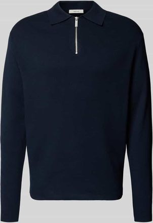Selected Relaxed Fit Pullover aus Viskose-Mix Modell TELLER in Blau, Gr&ouml;&szlig;e XXL
