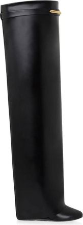 Givenchy Black Leather High Boots
