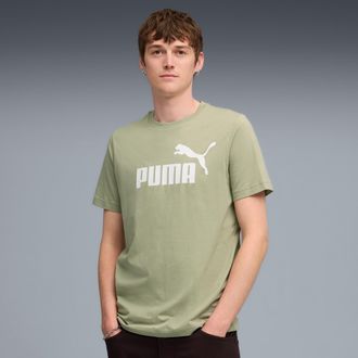 Puma T-Shirt PUMA ESS NO. 1 LOGO TEE (S), Herren, Gr. XXL, lux army, Jersey, Obermaterial: 100% Baumwolle, unifarben, regular fit normal, Rundhals, Shirts 