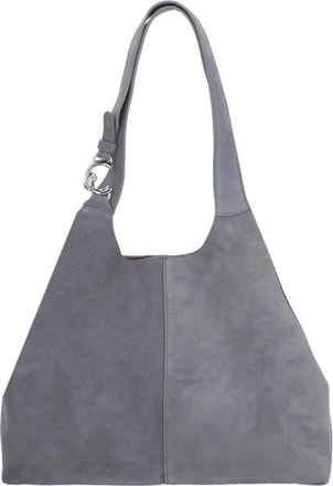 Coccinelle C-Easy Suede Large Tote - Dames - Tassen - Grijs - Maat: ONE Size Su&egrave;de