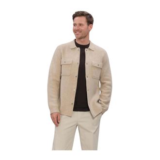 Profuomo Truien & Vesten, Heren, Beige, S, Overshirts New England