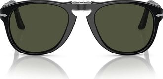 Persol Sunglasses Po0714 95/31 Folding Black/Green Unisex
