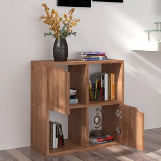 vidaXL Estanter&iacute;a De Madera De Ingenier&iacute;a Marr&oacute;n Roble 60x27,5x59,5cm Vidaxl