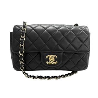 Chanel Pre-owned Vintage Schoudertas - Dames - Pre-owned - Zwart - Maat: ONE Size Leer