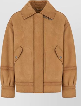 Ermanno Scervino suede aviator bomber jacket