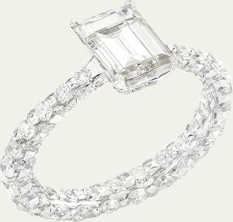 Boghossian White Gold Merveilles Ring with Diamonds