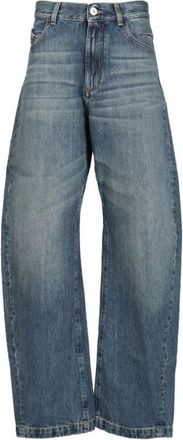 The Attico Loose-fit Jeans - Dames - Loose Fit Jeans - Blauw - W28 - Nylon - Jeans