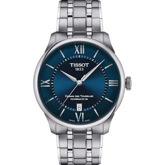 Tissot Chemin Des Tourelles Powermatic 80 Heren Horloge Zilverkleurig T1398071104800