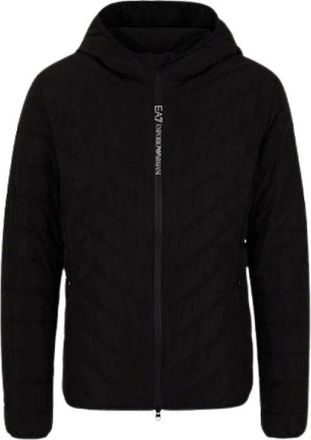 Emporio Armani Emporio Armani Ea7, Heren, Jassen, Zwart, Maat: 3XL Leer