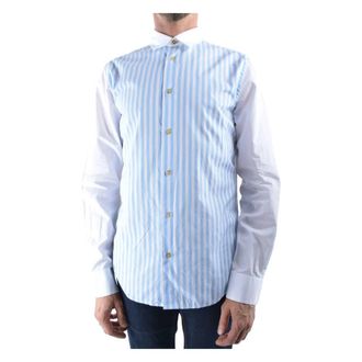 Paul Smith Gestreept Katoenen Overhemd - Heren - Casual Overhemden - Veelkleurig - L - Katoen - Overhemden