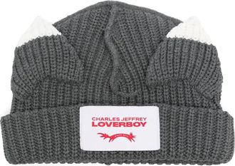 Charles Jeffrey Loverboy Berretto con applicazione - Grigio