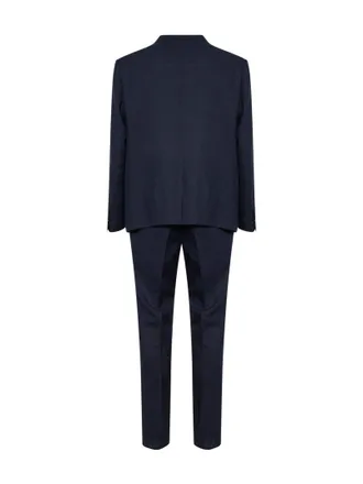 Hev&ograve; Mens Suit Galatina Blue Linen Suits