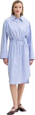 Sams&oslash;e & Sams&oslash;e Sacatan Shirt Dress - Dames - Shirt Kleedjes - Blauw - L - Katoen - Kleedjes