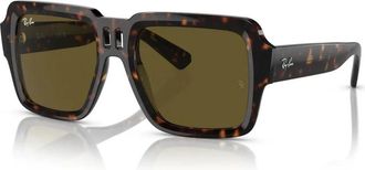 Ray-Ban Trendy Unisex Magellan Zonnebril - unisex - Zonnebrillen - Bruin - 54 MM - Accessoires