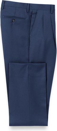 Paul Fredrick Wool Gabardine Pleated Pants