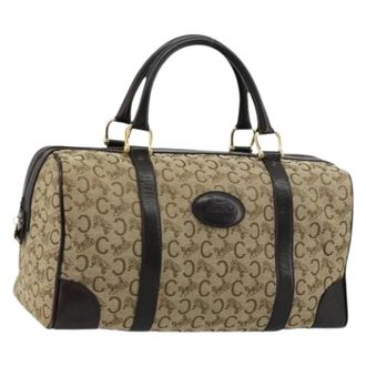 Celine Pre-owned Handbags, female, Beige, Size: ONE SIZE Pre-owned C Macadam Canvas Hand Bag