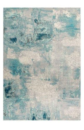Jonathan Y Designs Contemporary POP Modern Abstract Vintage Area Rug in Ivory-Blue at Nordstrom, Size 2Ft 0In X 8Ft 0In