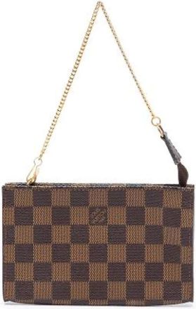 Louis Vuitton Pre-owned Mini Bags, female, Brown, Size: ONE SIZE Pre-owned Damier Ebene Pouch