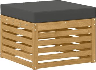 vidaXL Reposapi&eacute;s De Exterior Madera De Acacia S&oacute;lida Blanco Vidaxl