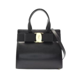 Ferragamo Pre-owned Handbags, female, Black, Size: ONE SIZE Pre-owned Handbag