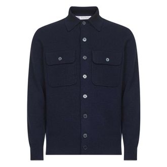 Brunello Cucinelli Truien & Vesten, Heren, Blauw, M, Kasjmier, Cashmere Cardigan