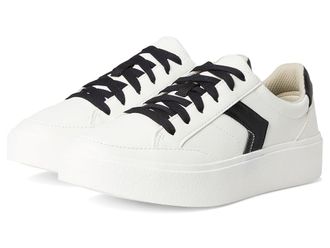 Dr. Scholls Madison Lace Womens Shoes White/Black Smooth : 7.5 M, Leather