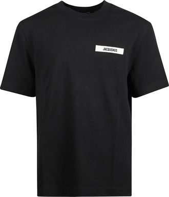 Jacquemus Black Cotton Gros Grain T-Shirt