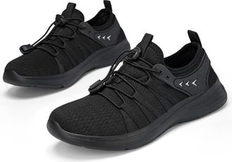 Generic Men Fashion Running Casual Sneakers,Black,9UK