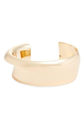 Open Edit Bold Cuff Bracelet in Gold at Nordstrom