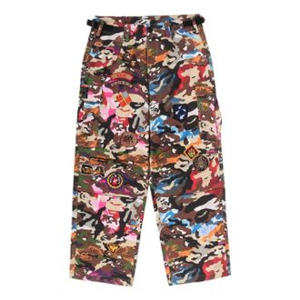 A Bathing Ape Hybrid Camo Multi Badge Cargo Pants Multicolor 0ZXPTM311521RMLX