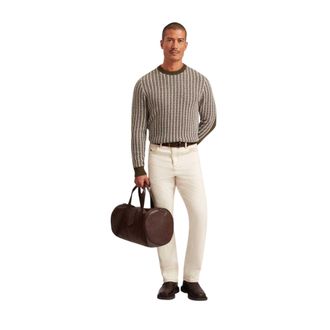 Ted Baker Getailleerde sweater voor heren (Olijf)
