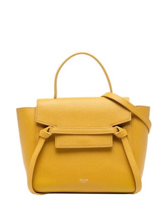 Celine 2018 Nano Grained Calfskin Belt Bag satchel - Yellow