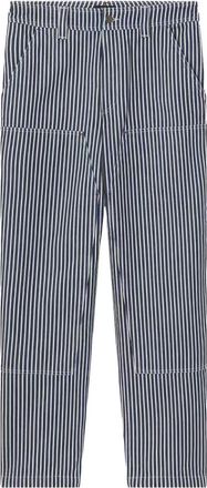 A.P.C. Gestreepte Timmerman Jeans - unisex - Straight fit broeken - Blauw - XS - Katoen - Broeken