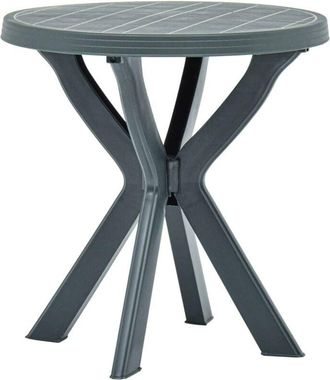 vidaXL Mesa bistro verde plástico Ø70 cm Vidaxl
