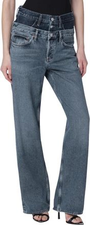 A Gold E Elson Jean - Dames - Regular Fit Jeans - Blauw - W27 - Katoen - Jeans