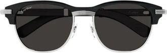 Cartier Ct0656S Zonnebril - Heren - Accessoires - Zwart - Maat: 55 MM
